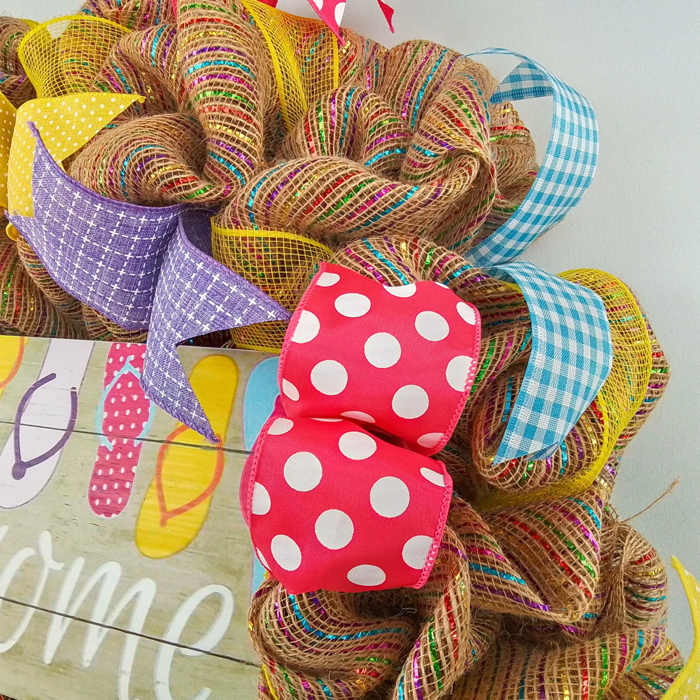 Flip Flop Wreath - Summer Door Decor