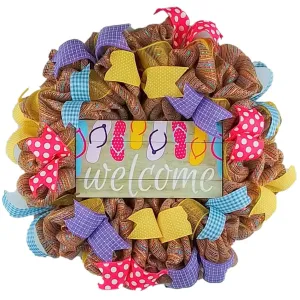 Flip Flop Wreath - Summer Door Decor