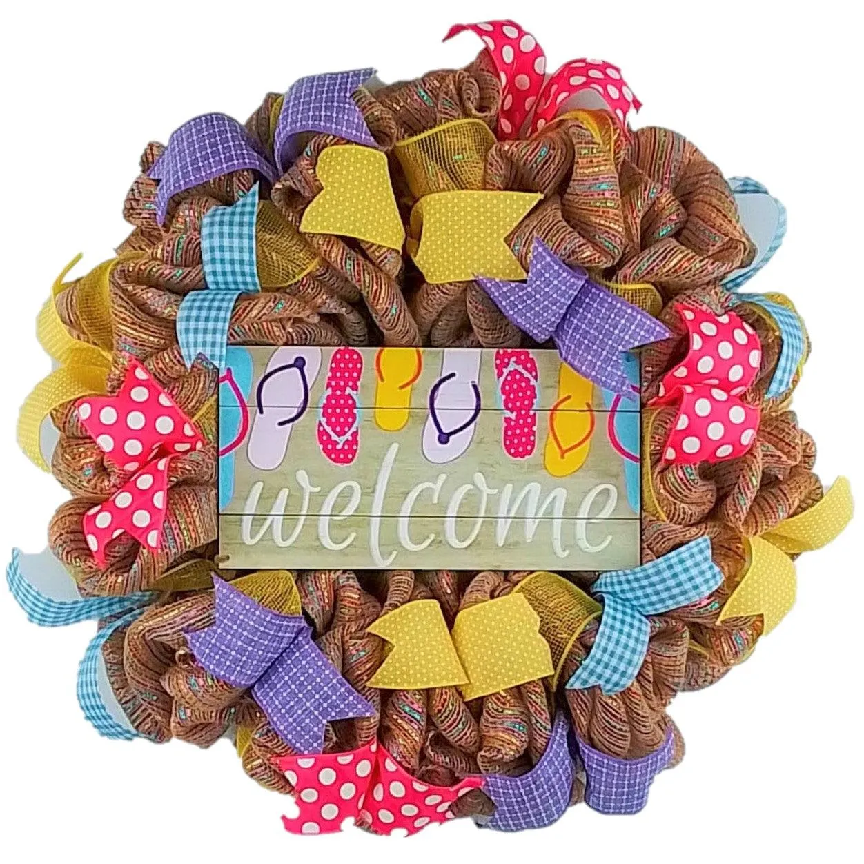 Flip Flop Wreath - Summer Door Decor
