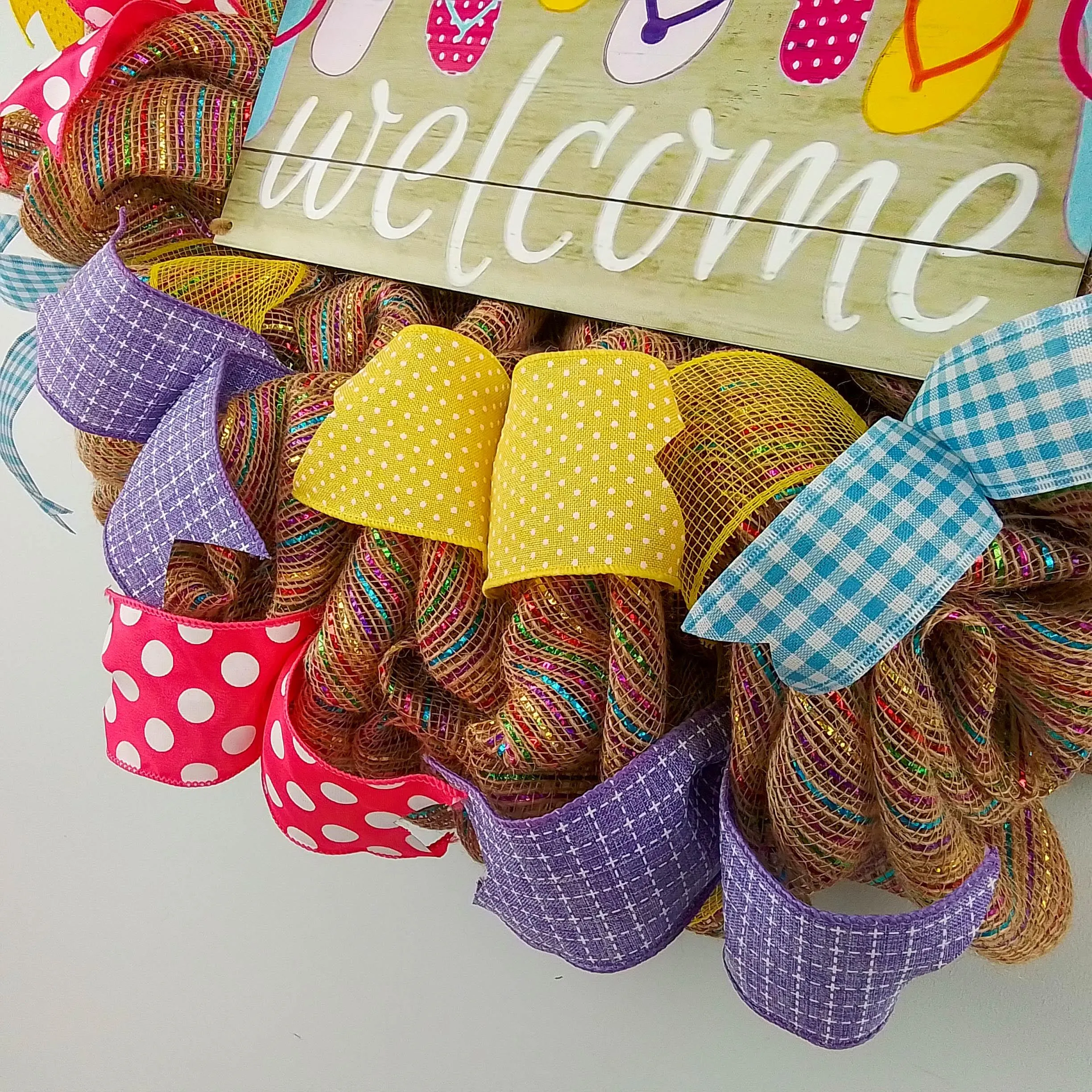Flip Flop Wreath - Summer Door Decor
