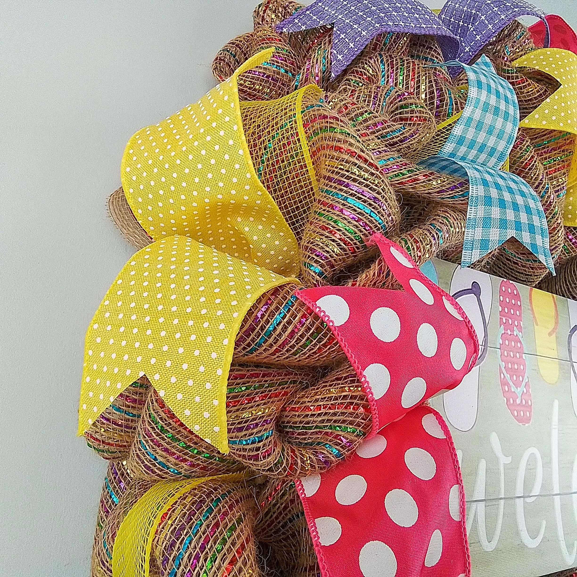 Flip Flop Wreath - Summer Door Decor