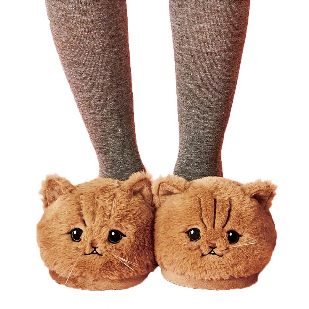Fluffy Cat Slippers