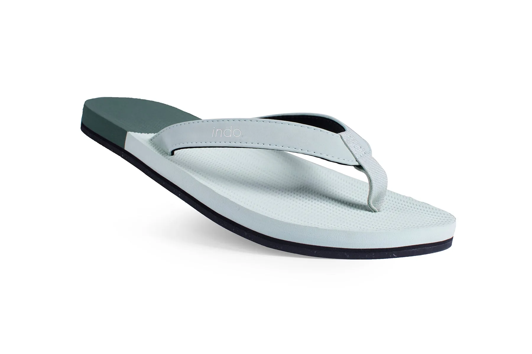 Indosole Essentials Flip Flops Men Color Block Light Leaf - Leaf