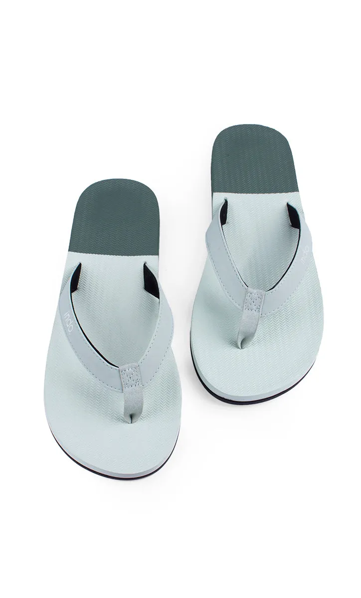 Indosole Essentials Flip Flops Men Color Block Light Leaf - Leaf
