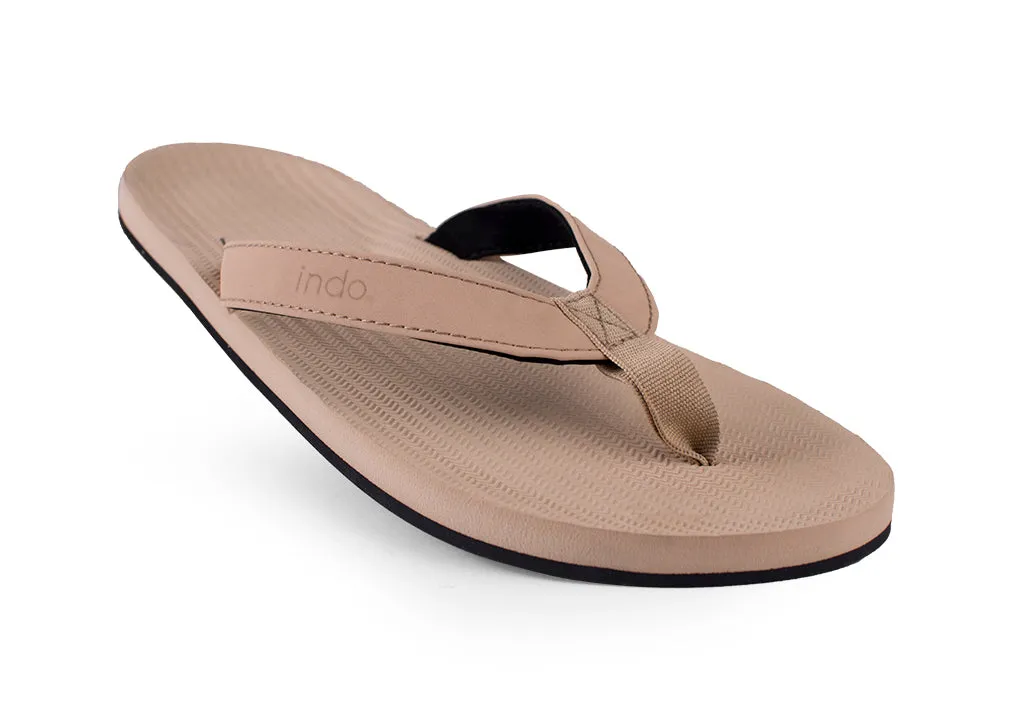 Indosole Essentials Flip Flops Men Light Soil