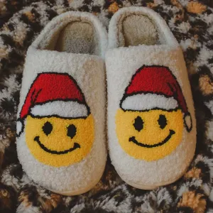 Katy Did ‘Santa Happy Face Sherpa Slipper’