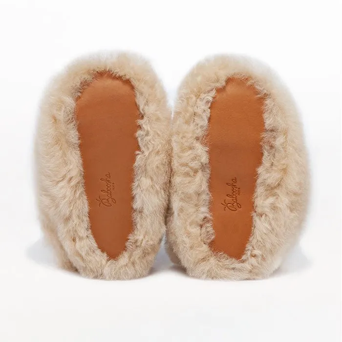Kids Bootie Almond Satin