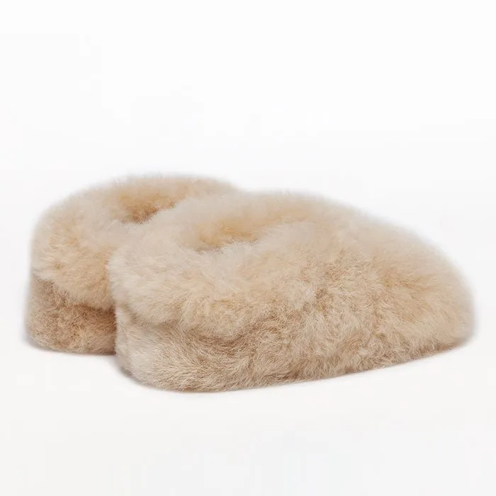 Kids Bootie Almond Satin