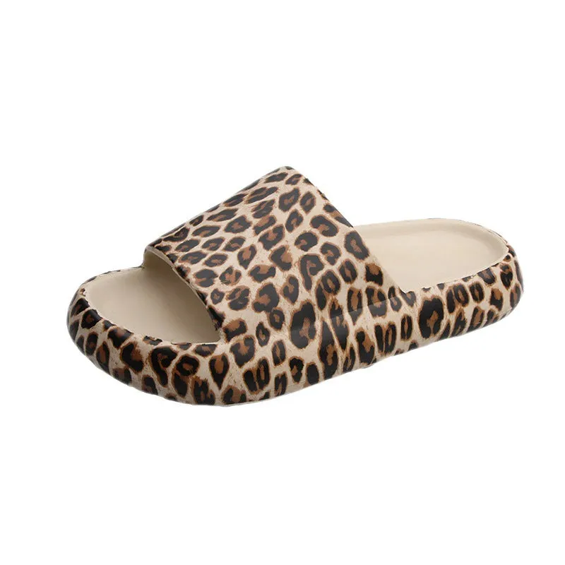 Leopard Print Slippers for Women's