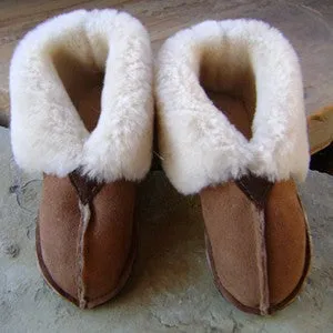 Men's Boot Style Sheepskin Slippers
