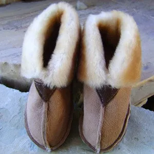 Men's Boot Style Sheepskin Slippers