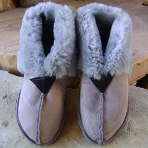 Men's Boot Style Sheepskin Slippers