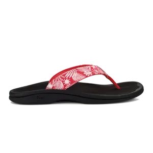 Olukai Ohana Women's Sandal in Lehua Flower/Onyx, White/Hua, Sea Glass & White