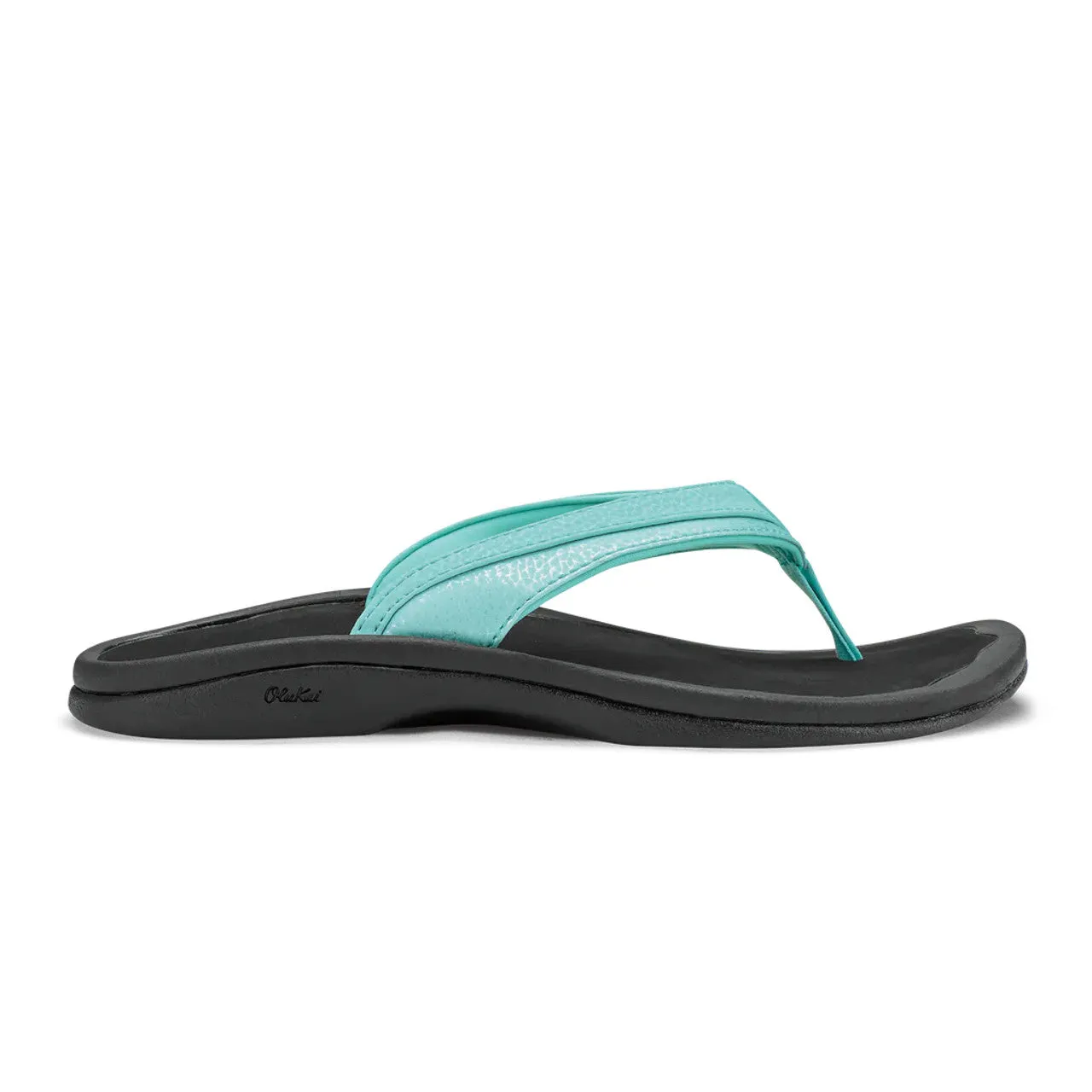 Olukai Ohana Women's Sandal in Lehua Flower/Onyx, White/Hua, Sea Glass & White