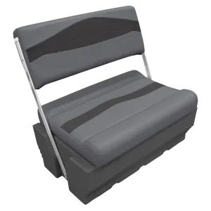 Wise Premier Pontoon Flip Flop Seat - Cushion & Base Set | Dark Mode