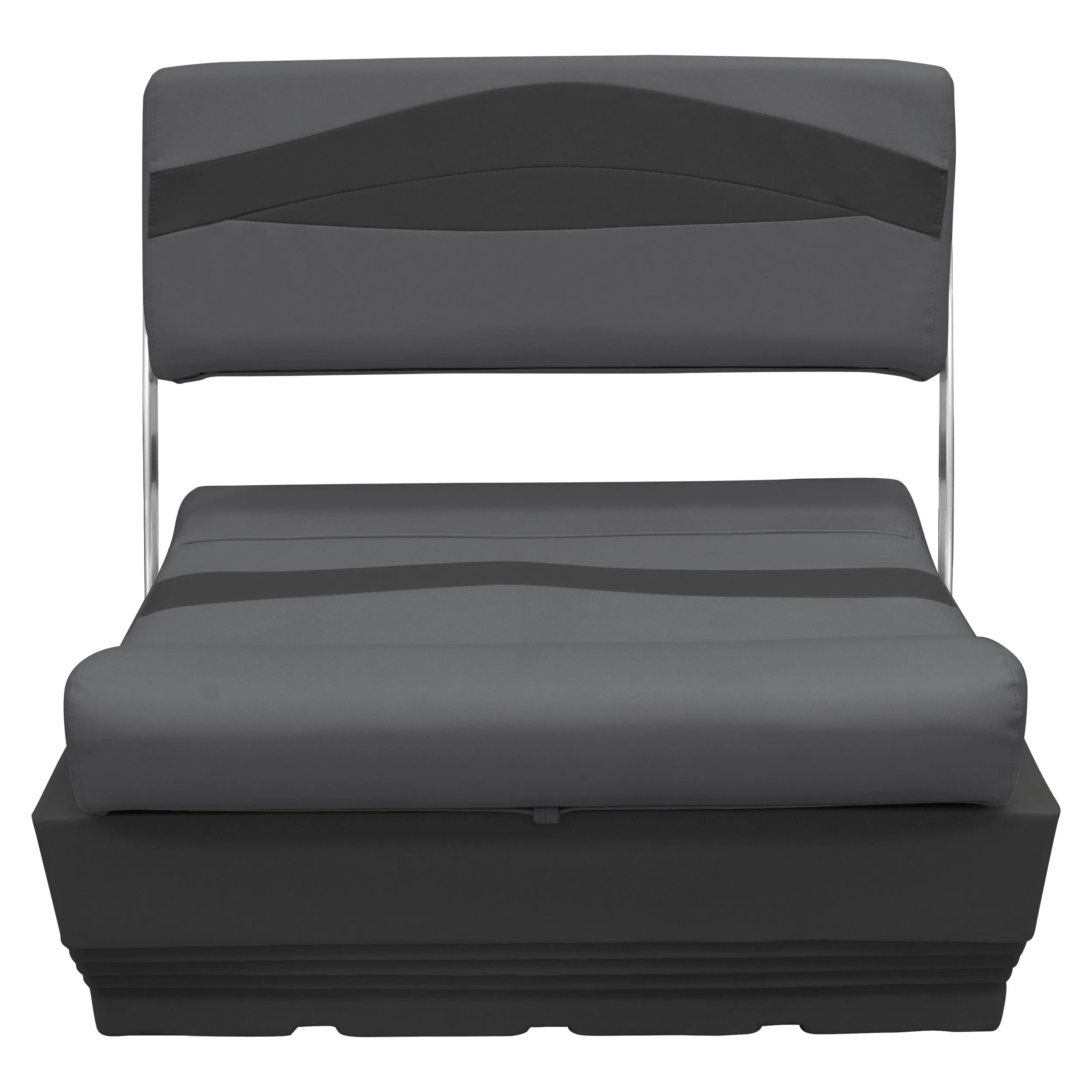 Wise Premier Pontoon Flip Flop Seat - Cushion & Base Set | Dark Mode